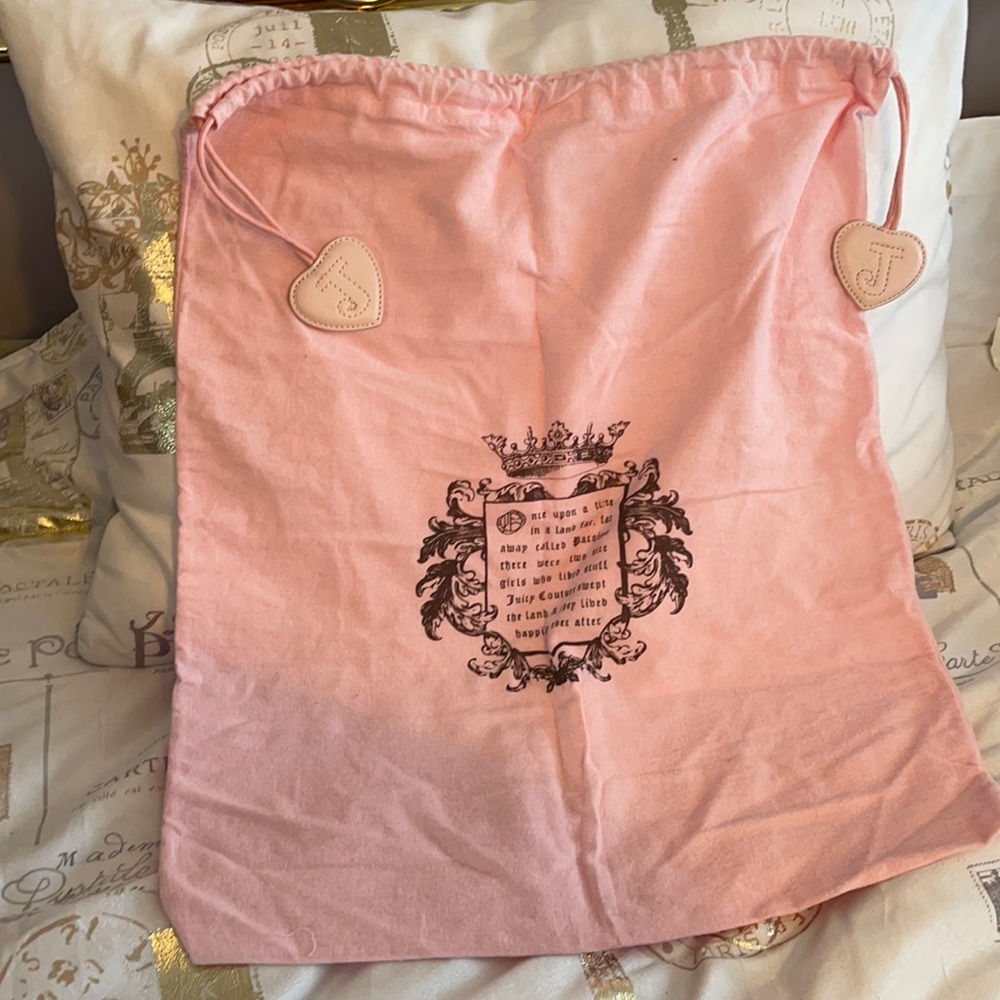 Juicy Couture dust bag with heart detail